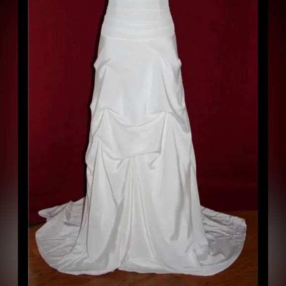 NWT NICOLE MILLER SILK STRAPLESS RUCHED BRIDAL WEDDING GOWN DRESS $1265 - Picture 11 of 11
